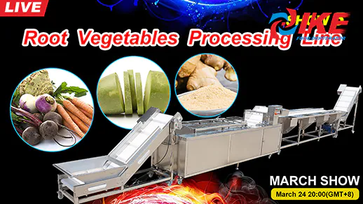 Livestream-IKE MARCH SHOW 5 Root Vegetable Processing Machine Line