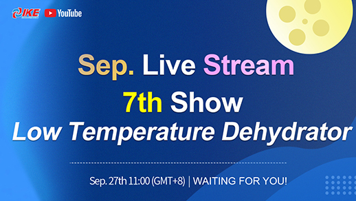 Septembre Livestream-7th Show Déshydrateur à basse température