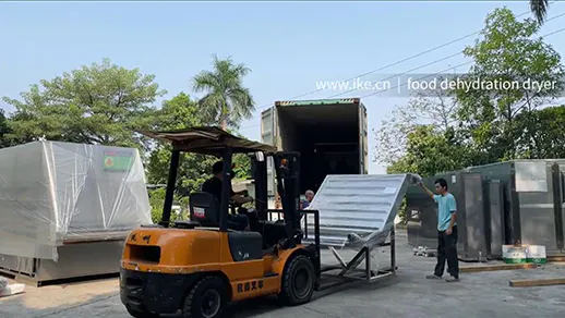 IKE MUL-DF2400 drying system loading process